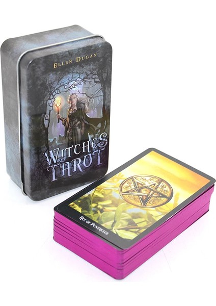 By Ellen Dugan Witches (Cadı) Metal Kutulu Tarot Kartı ALK2815