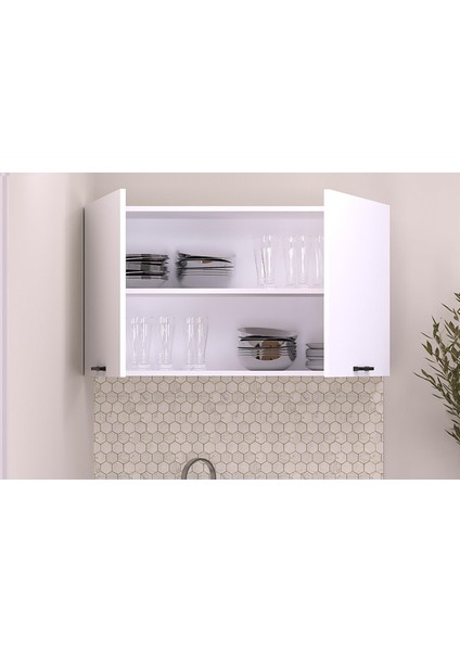 120 cm Mutfak Dolabı Üst Modül Beyaz