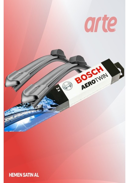Alfa Romeo Junior 2024-2026 Uyumlu | Bosch Aerotwin Serisi Ön Silecek Takımı | 2'li Set | fiyatları
