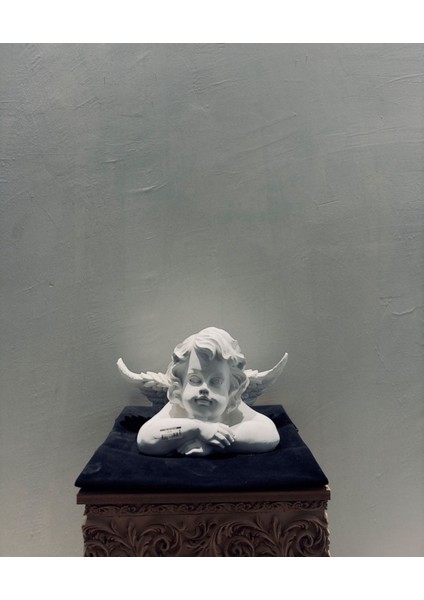 Melek Figürü Biblo – 40X25 cm Dekoratif Obje, Kanatlı Sanatsal modelleri