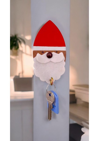 Noel Baba Ahşap Tekli Askı fiyatları