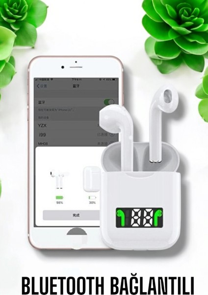 Kablosuz Müzik Keyfi Sunan LED Şarjlı Tws Bluetooth Kulaklık fırsatları