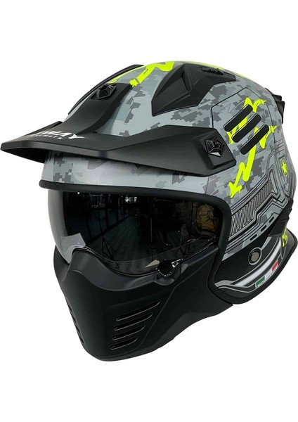 Sw X2 Tokyo Trooper Çene Çıkarılır Moduler Kask modelleri