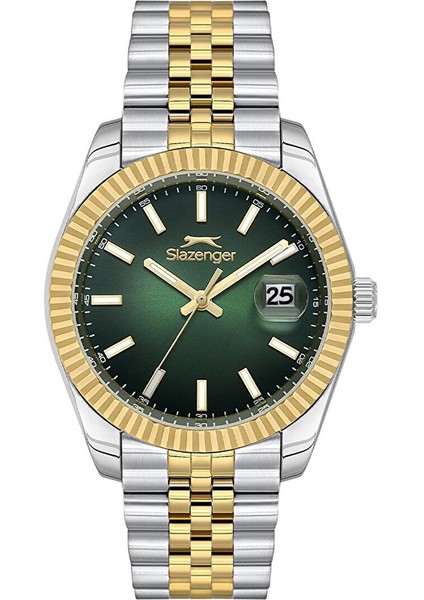 SL.09.2509.1.02 Erkek Kol Saati – 41,5 mm - Koyu Yeşil Kadran – Rolex Tasarım