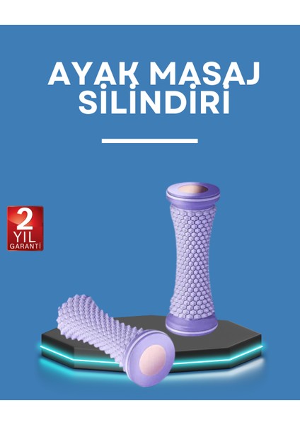Ayak Masaj Rulosu Akupresur Silindir Kas Gevşetici Taşınabilir - MK001R-4O7Z99