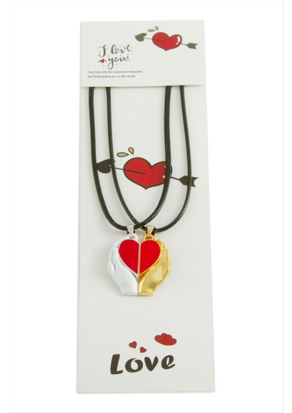 Kalp Arkadaşlık Kolyesi (Çift Kolye)