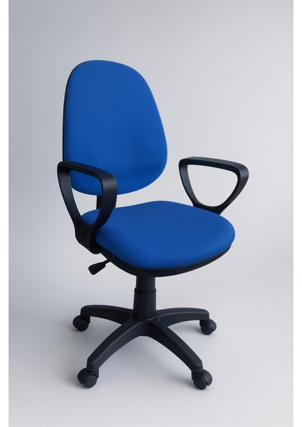 Dole Siyah Gövde/mavi Döşemeli Ofis Büro Sekreter Bilgisayar Çalışma Oyuncu Koltuğu Sandalyesi