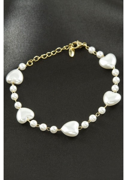 Xuping Kalp Inci Lüks Çelik Bileklik