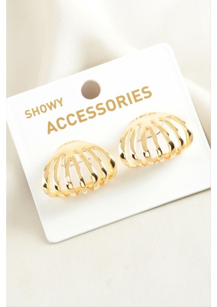 Yelpaze Trend Metal Küpe