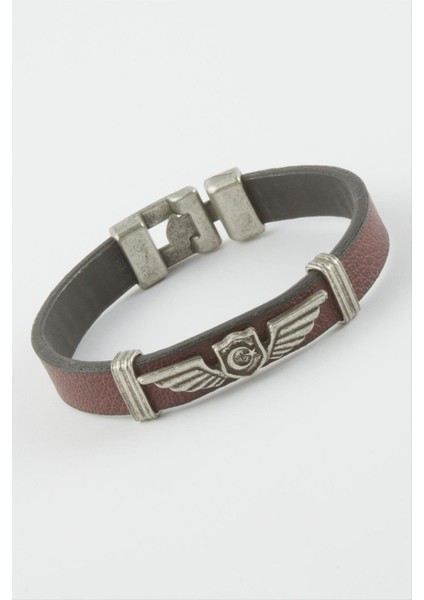 Ay Yıldız Suni Deri Bileklik