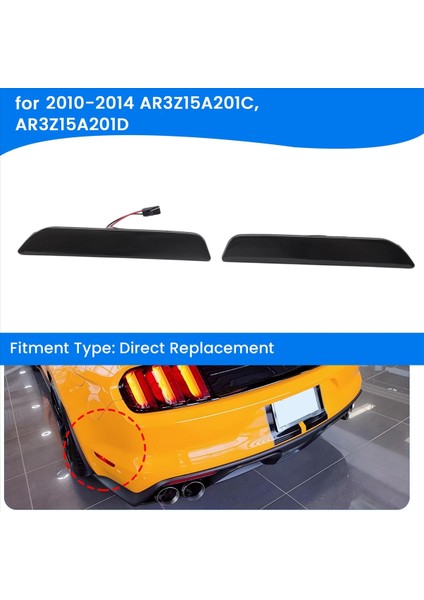 LED Tampon Arka Yan Işık Markeri Kırmızı Lamba Ford Mustang Için Sinyal Yan Işıkları 2010-2014 AR3Z15A201C AR3Z15A201D (Yurt Dışından) indirimleri