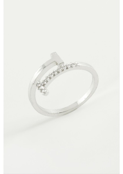 Çivi Zirkon Taşlı Yüzük