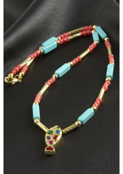 Ieg Balık Taşlı Boncuk Kolye fiyatları