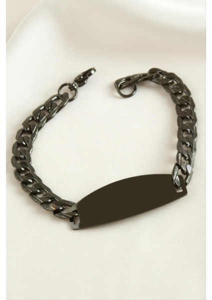 Künye Çelik Bileklik (Isim Yazılabilir)