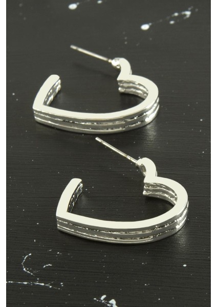 Kalp Trend Metal Küpe