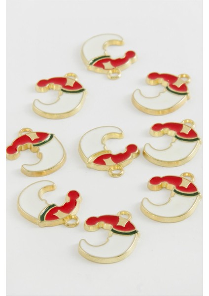 Ay Yılbaşı Mineli Kolye Ucu 1 Adet