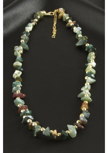 Ieg Hint Akik Kırık Doğaltaş Kolye