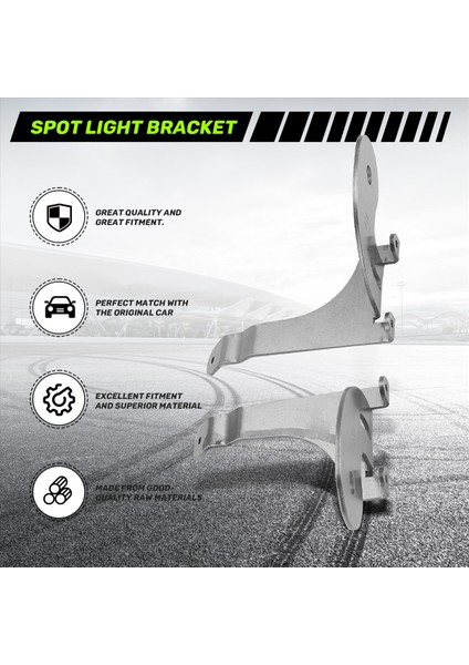 Paslanmaz Çelik Araba Ön Izgara Spot Işık Sabitleme Braketi For-Bmw Mini R50 R52 R53 2001-2007 (Yurt Dışından) fırsatları
