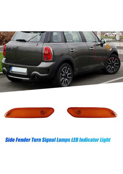 1paır Araç Sidi Çalıştırma Sinyal Lambaları Mini R60 R61 Için Dinamik LED Gösterge Işığı 2011-2016 63139802567 63139802568 (Yurt Dışından) modelleri