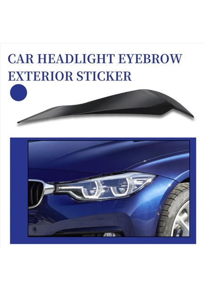 2pcs Parlak Siyah Ön Far Kapağı Kafası Işık Lambası Göz Kapağı Kaş Döşeme Abs -Bmw F30 F35 2013-2019 (Yurt Dışından) indirimleri