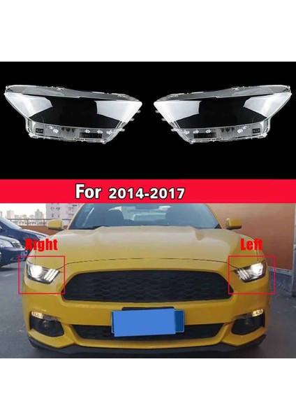 Ford Mustang Için Head Light Lamb Lens Konut Far Lambası Kabuğu 2014-2017 Ön Abajur Kafa Işık Lambası Kapağı (Yurt Dışından) modelleri