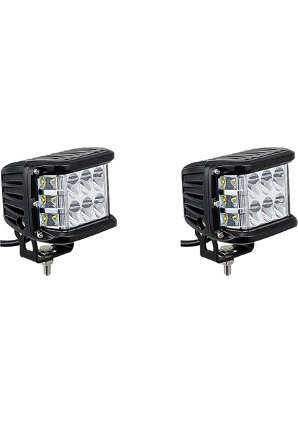 2x Otomatik Üçlü Yan Işıklı Iş Işık Dome Işık Patlaması Yanıp Sönen Işık Far Spot Işık LED A A (Yurt Dışından)