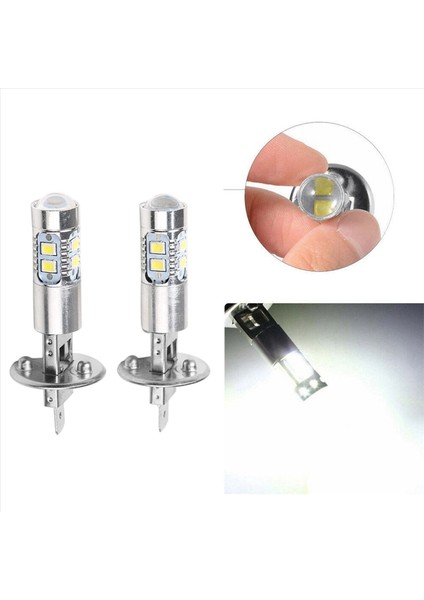 4pcs Araba Sis Lambası 100W H1 LED Far Ampulleri 6000K 2835 Smd 10LED Süper Parlak Araç Yüksek Düşük Kireli Motosiklet Farları (Yurt Dışından)