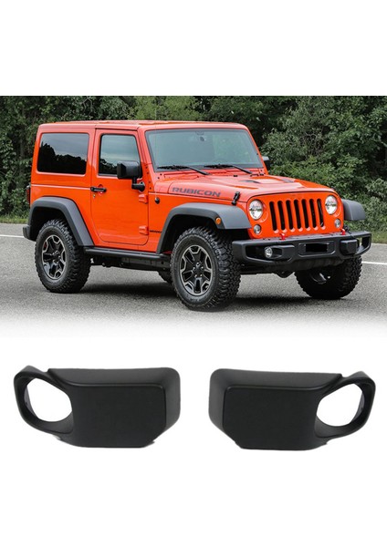 2013-2017 Için 2x Jeep Wrangler Ön Sol + Sağ Çelik Tampon Sis Lambası Kapakları 68231962AA (Yurt Dışından) fiyatları
