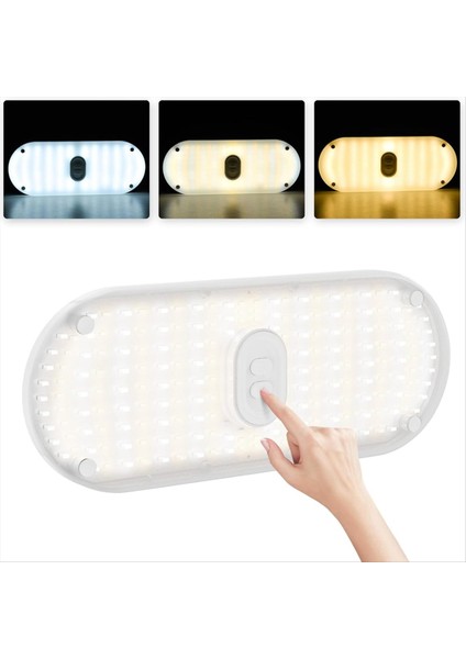 Rv Işıklar Iç 1200LM 3 Renk 12V Volt LED Işık Süper Parlak 204 Leds Rv Otomobil Fragmanı Için Dome Işık Fikstürü (Yurt Dışından) fiyatları