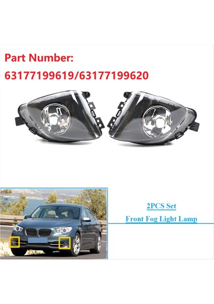 Bmw 5 Serisi F07 Gt 535I 550I 2010-2017 Drl Sürüş Işığı Için Halojen Ampul ile Sağ Ön Tampon Sis Lambası (Yurt Dışından) fırsatları