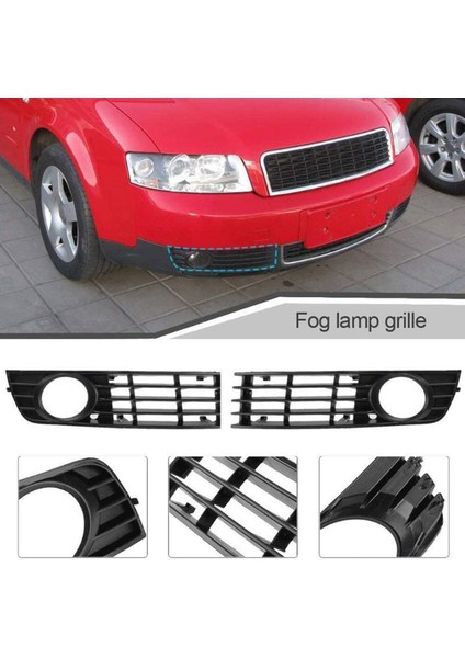 2pcs Ön Sis Lamba Lambası Izgara Sol ve Sağ Araba Işık Izgarası Için -Audi A4 B6 Sedan Avant Quattro 2001 - 2005 (Yurt Dışından) fiyatları