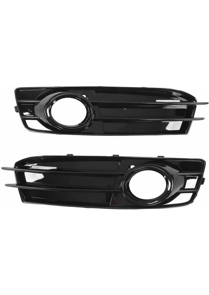 Siyah Araba Ön Tampon Sis Fark Filk Izgarası Audi A3 8p S-Line 2009-2012 Sis Lambası Izgaraları 8P0807681 8P0807681 (Yurt Dışından)