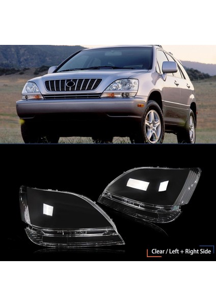 Sol Araba Far Lens Kapağı Far Gölgesi Kabuklu Lens Lens Lambası Lexus Için Abajur RX300 1998 1999 2000 2001 2002 (Yurt Dışından) indirimleri