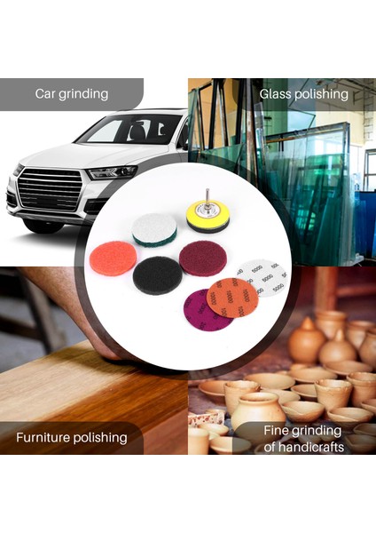 21PCS/SET 3inch Diy Araba Lambaları Kiti Otomotiv Parlatma Ovma Bezi Set Far Onarma Kiti Zımpara Kağıdı (Yurt Dışından) fırsatları