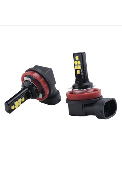 2pcs Araba Vurgulama Sis Farkı H8/H11 3030 12SMD Soğuk Beyaz Kod Çözme Flaş LED Boz Anti Lamba (Yurt Dışından) fiyatları