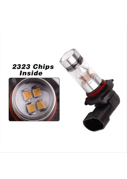 2 Pcs 9005 Hb3 6000K 5W 2323 LED Projektör Sisi Sürüş Ampulleri Beyaz (Yurt Dışından) fiyatları