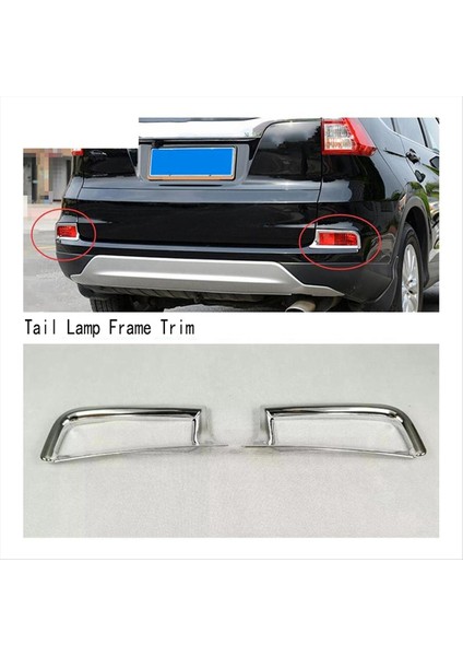 Honda Crv Cr-V 2015 2015 Için Krom Arka Kuyruk Sis Fıstığı Lamba Çerçeve Kapağı Kaplama (Yurt Dışından)