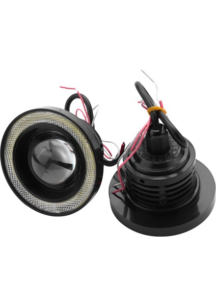 4pcs Araba Evrensel 3 5 Inç Cob Angel Göz Sisleri Farlar Koşu Işıkları Beyaz (Yurt Dışından) fiyatları