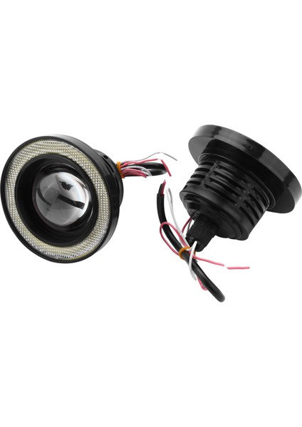 4pcs Araba Evrensel 3 5 Inç Cob Angel Göz Sisleri Farlar Koşu Işıkları Beyaz (Yurt Dışından) fırsatları