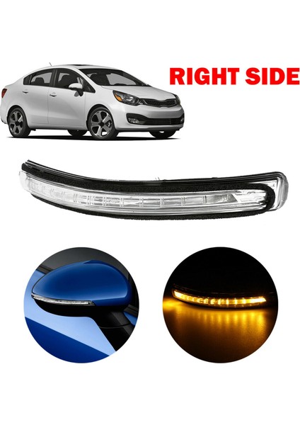 Kia Rio Için 2x Sağ Taraf 2012-2016 Dikiz Aynası LED Dönüş Sinyali Işık Ayna Gösterge Lambası 87624-1W000 (Yurt Dışından) fiyatları