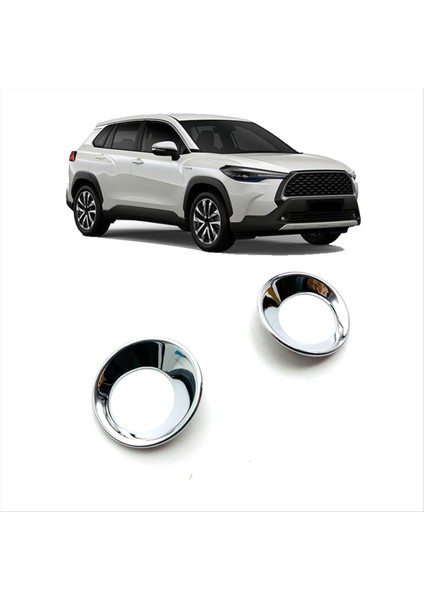 Corolla Cross Car Styling Abs Chrome Için 2020 2021 Toyota Için 5x Ön Sis Lambası Işık Kapağı (Yurt Dışından) fiyatları