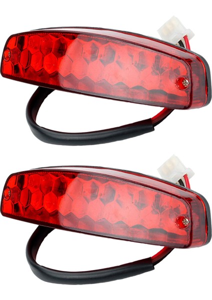 2x Atv 12V 3 Tel Fren Durdur Işık Lisansı Atv Off Road Motosiklet Sinyal Lambası Aksesuarları Araba Işıkları (Yurt Dışından)