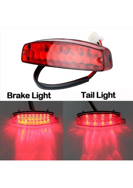 2x Atv 12V 3 Tel Fren Durdur Işık Lisansı Atv Off Road Motosiklet Sinyal Lambası Aksesuarları Araba Işıkları (Yurt Dışından) fırsatları