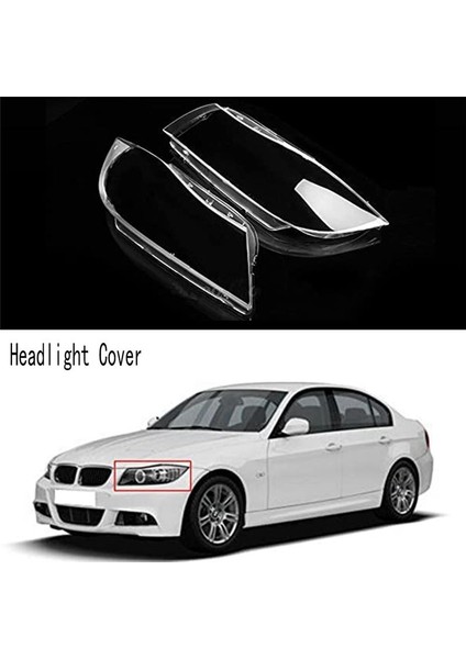 Araba Sol Şeffaf Far Kapağı Baş Kafa Işık Lambası Kabuk Lensi Bmw 3 Serisi E90 E91 2005-2011 (Yurt Dışından) indirimleri