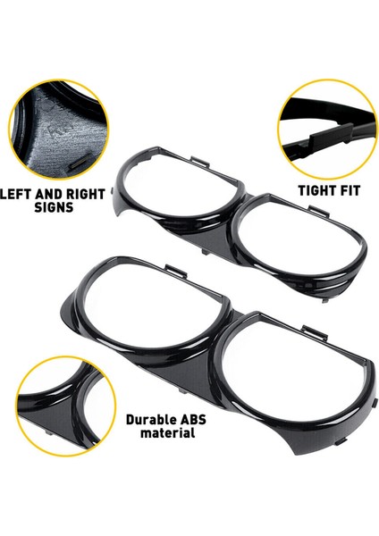 1 Çift Ön Far Lambası Çerçeve Izgara Çerçevesi Dodge Challenger Için 2015-2021 68259053AB 68259052AB (Yurt Dışından) fırsatları