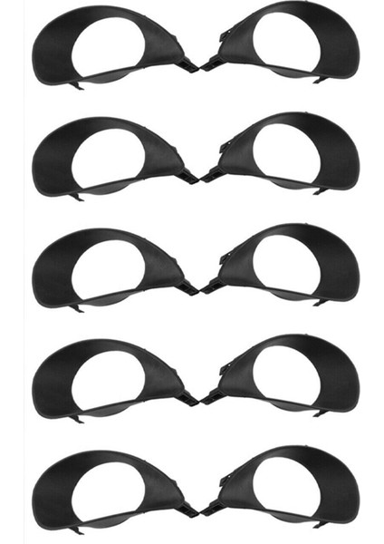 10X Araba Ön Tampon Toyota Yaris Için Sis Lambası Gölgesi 2 Kaplı Hatchback 2007-2013 (Yurt Dışından)