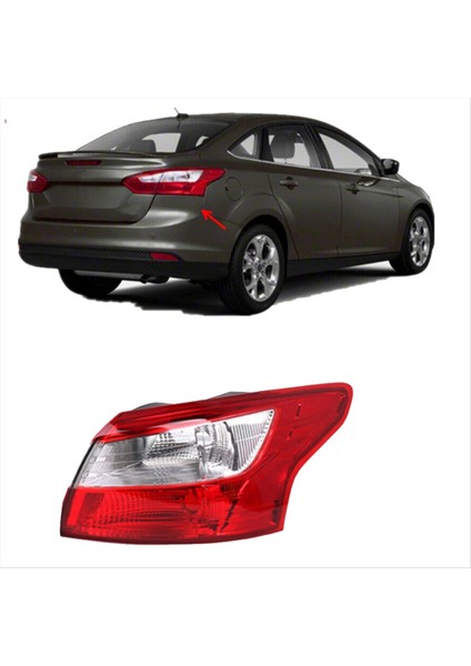 Ford Focus Sedan 2012-2014 Arka Kuyruk Işık Fren Lambası Muhafazası Için Araba Yan Kuyruk Lambası Kapağı FO2819151 (Yurt Dışından) indirimleri