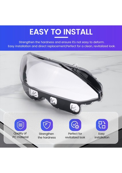 Volvo S90 S90L Için 2016-2022 Araba Ön Far Kapağı Far Lambası Kabuk Maskesi Abajur Lens Pleksiglas (Yurt Dışından) indirimleri