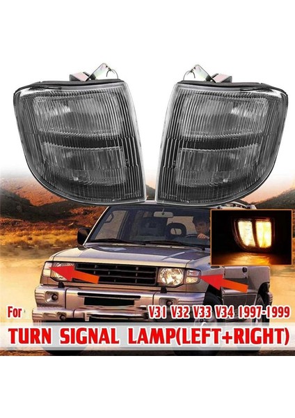 MR387543 MR387544 Ön Köşe Işık Dönüşü Sinyal Işık Köşe Işık Otomobil Mitsubishi Pajero Montero V31 V32 V33 (Yurt Dışından) fırsatları