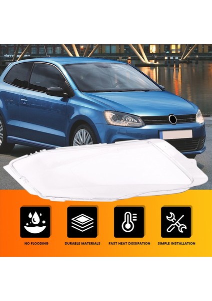 Araba Sağ Far Kabuk Lambası Gölgesi Şeffaf Lens Kapak Vw Polo 2012-2013 Için Far Kapağı (Yurt Dışından) indirimleri